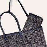 Goyard Saint Louis PM Tote Bag Navy Blue - Image 4